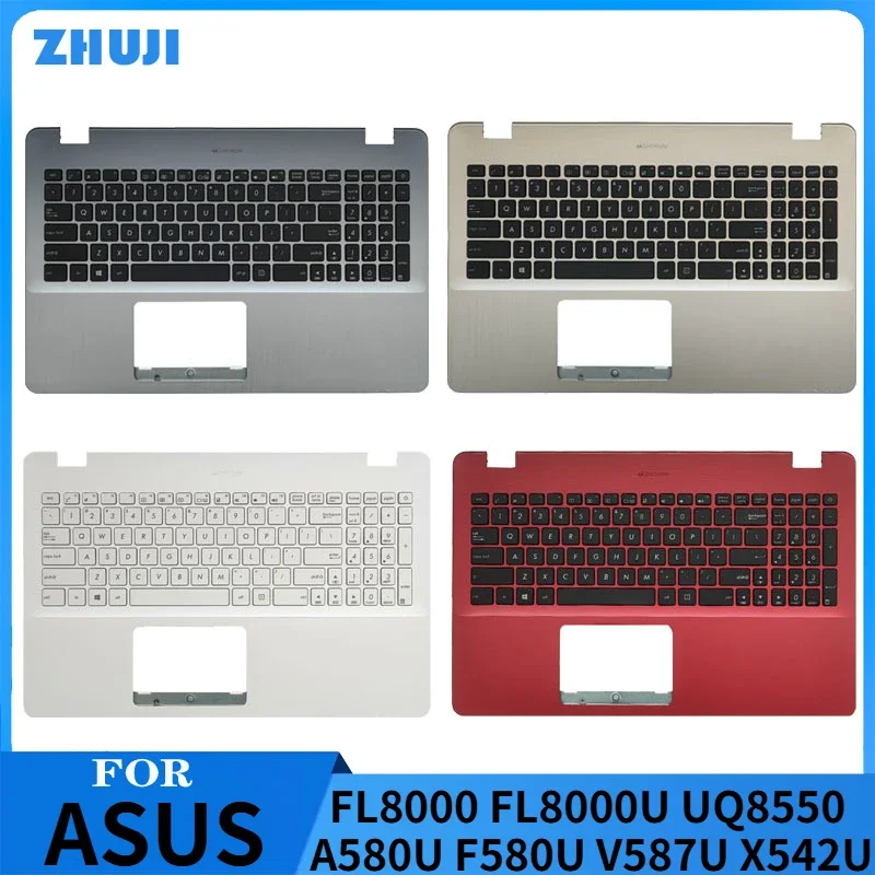 Palmový odpočinok pre ASUS FL8000 FL8000U UQ8550 A580U F580U V587U X542U Klávesnica Horný kryt klávesnice
