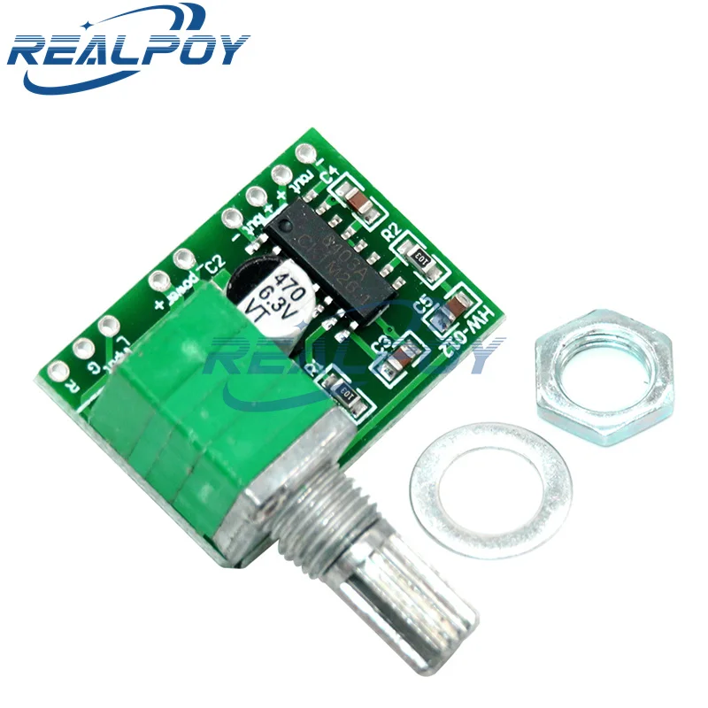PAM8403 5V Výkonový zvukový zosilňovač 2 kanál 3W W OVLÁDANIE Volume / USB Power