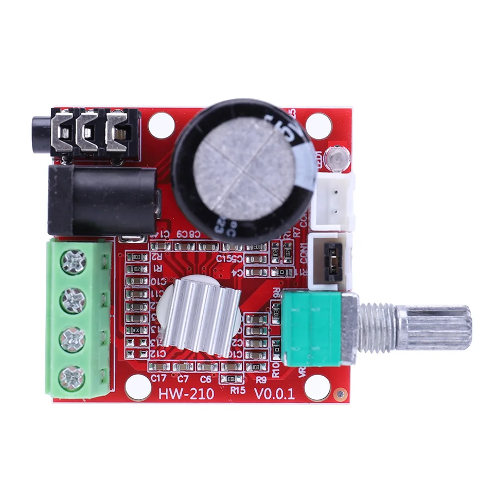 PAM8610 Audio prijímač zosilňovač dosky Modul Dual Channel 2x10W Výkonový zosilňovač DC 8V-12V D Trieda 3,5 mm vstupný konektor