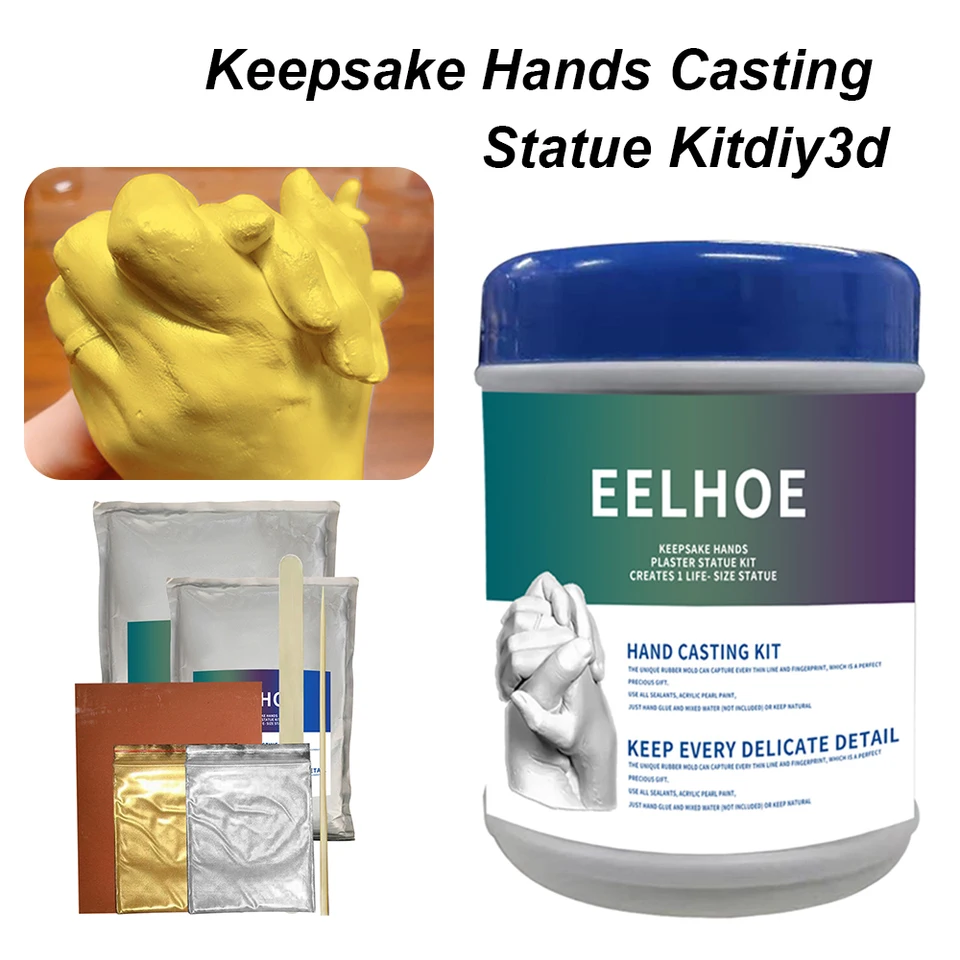 Pamiatka ruky Casting DIY sadrové sochy