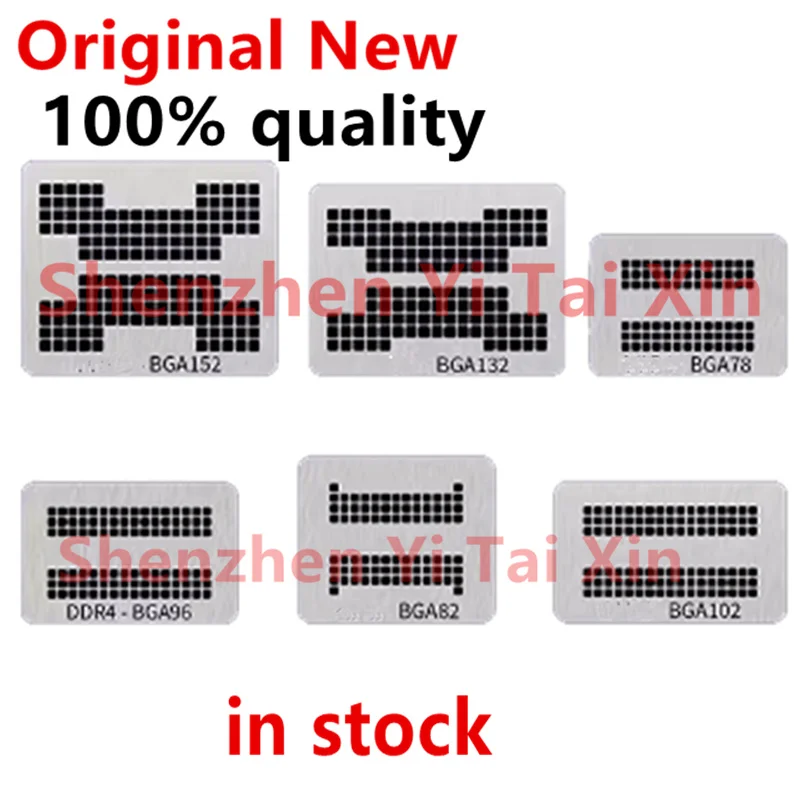 Pamäť Direct Heat BGA Reballing Stencil Držiteľ šablón pre DDR4 DDR5 NAND BGA96 BGA78 BGA82 BGA102 BGA132 BGA152