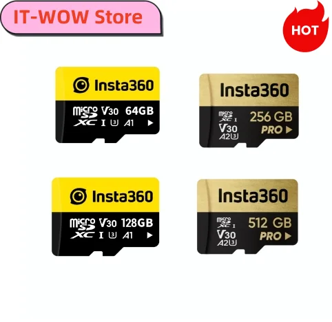 Pamäťová karta Insta360 SD pre Insta 360 x3 ACE PRO ONE X2 ONE RS / RX 3 64 GB 128 GB V30 A1 Vysokorýchlostné pôvodné príslušenstvo