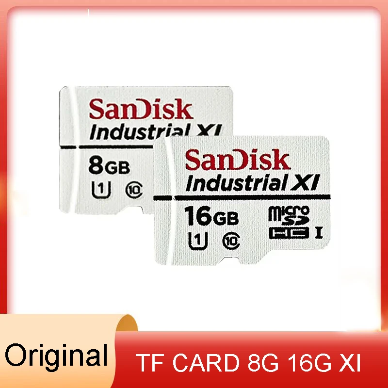 Pamäťová karta sandisk 8 GB 16 GB C10 U1 TF Card Industrial Wide Weepertesty MLC XI MicroSDHC karta s kartou TF do adaptéra karty SD