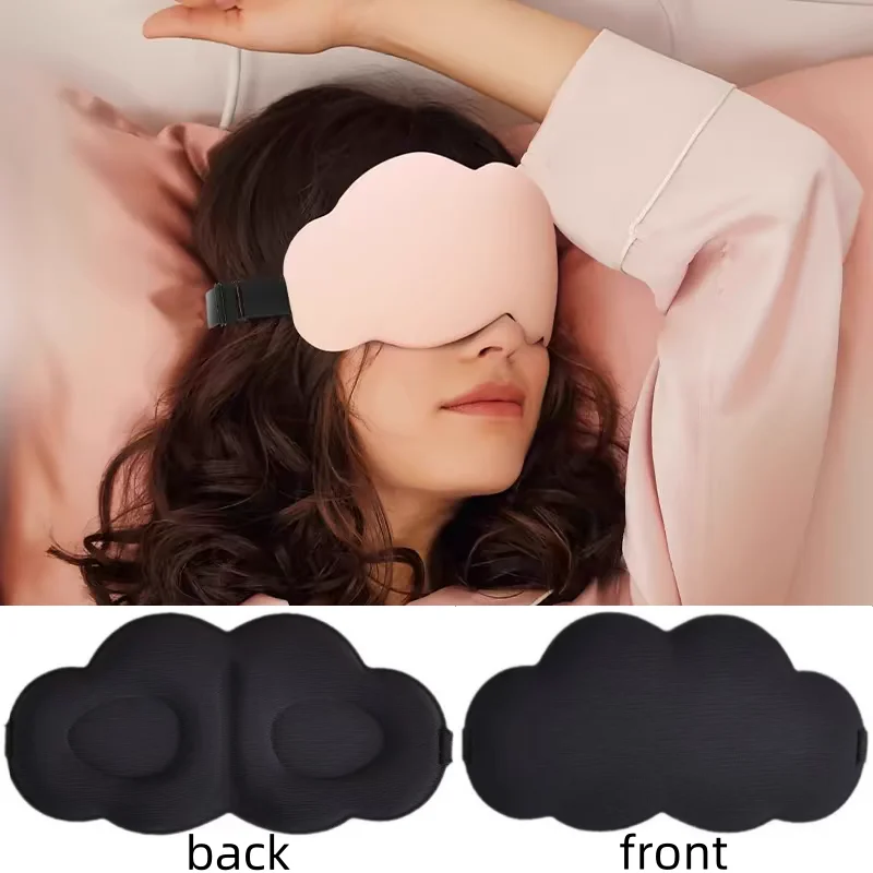Pamäťová pena očná maska ​​Priedušná 3D kontúrovaná šálka Slee Mask Ultimate Sleep Riešenie Ideálne pre relaxáciu cestovania