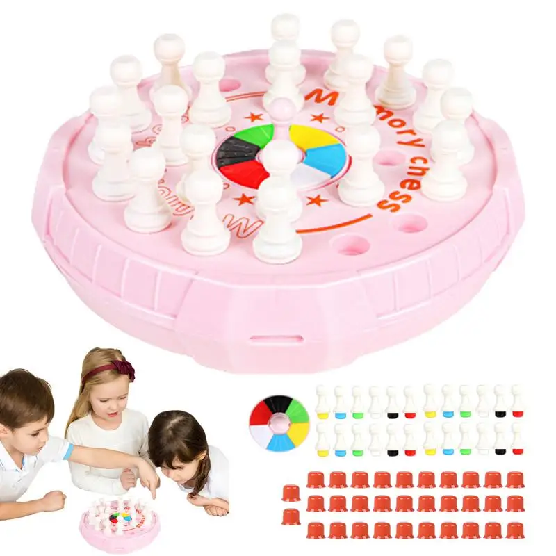 Pamäťová zhoda Stick Chess Color Game Board hádanky Montessori vzdelávacie hračky kognitívne schopnosti učiť sa hračky