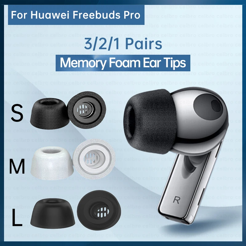 Pamäťové penové uši Tipy pre huawei freeBud Pro 3/2/1 páry náhradné ušné púčiky do uší uši