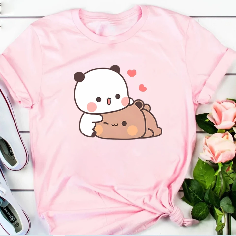 Panda Bear Hug Bubu Dudu Classic Unisex Crewneck T-Shirt Cutest Kawaii Dar