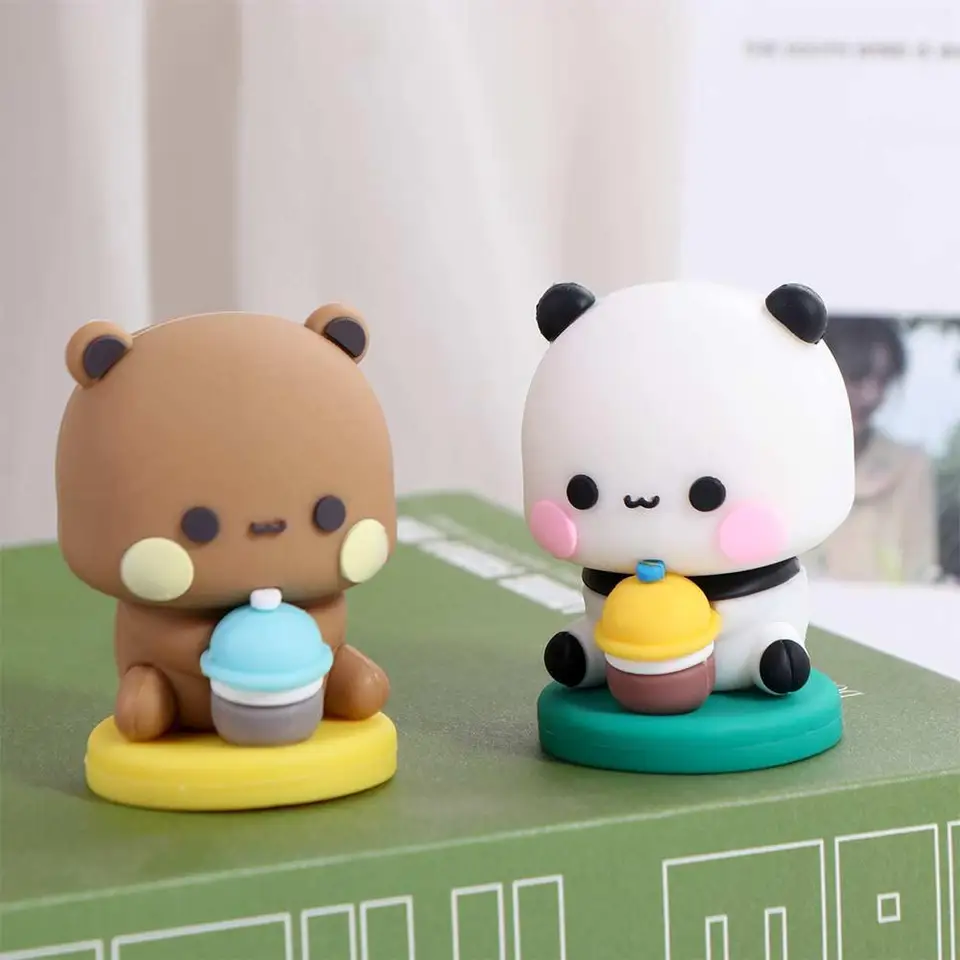 Panda Bubu Dudu Figure Cartoon Bubu figurín Model Doll Bear Toy Figuríny Mini komiks zbierač pre deti
