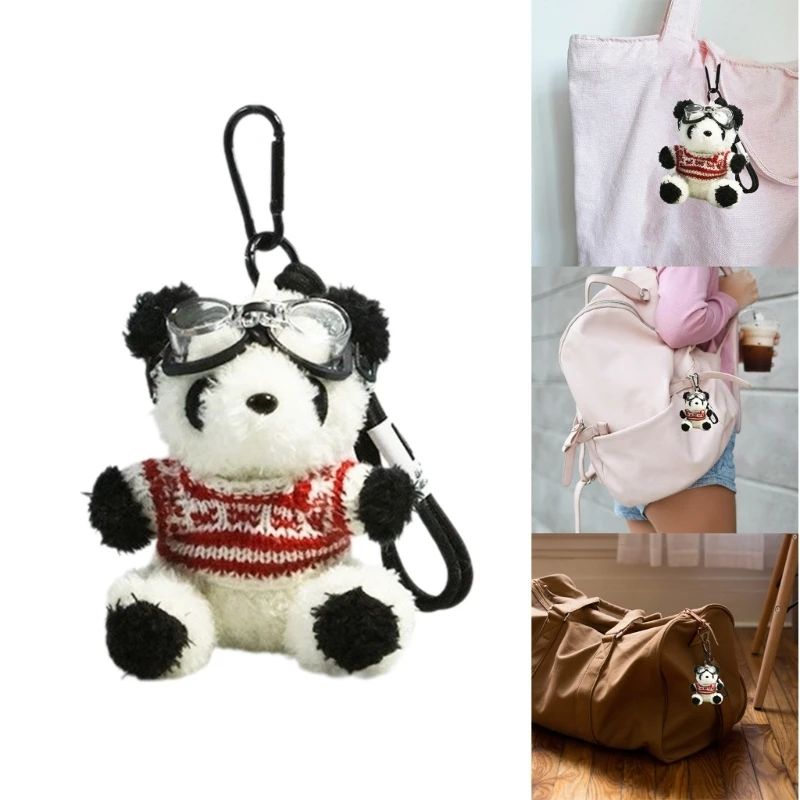 Panda Keyring Bear Plys Bag Charm Keychain personalizované zvieracie dekorácie