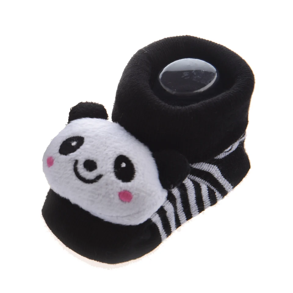 Panda - neodolateľne roztomilé chlapčeka dievča 3D topánky ponožky Anti / non smyp 0-12 mesiacov