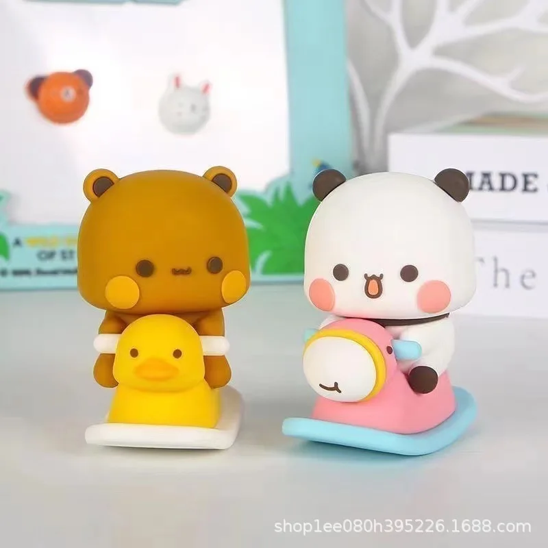 Panda One Two a Bu Bu Bld Box Desktop Doll Doll Handmade Car Small Ornament Karika