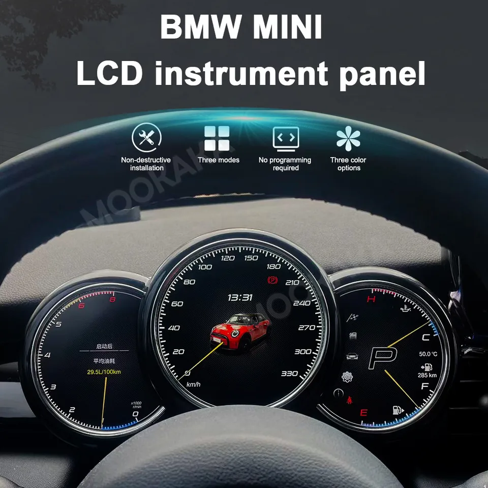 Panel digitálneho prístrojového panela pre BMW Mini Cooper F56 2014- 2023 Virtuálny prístroj Cockpit LCD Multifunkčný rýchlomer
