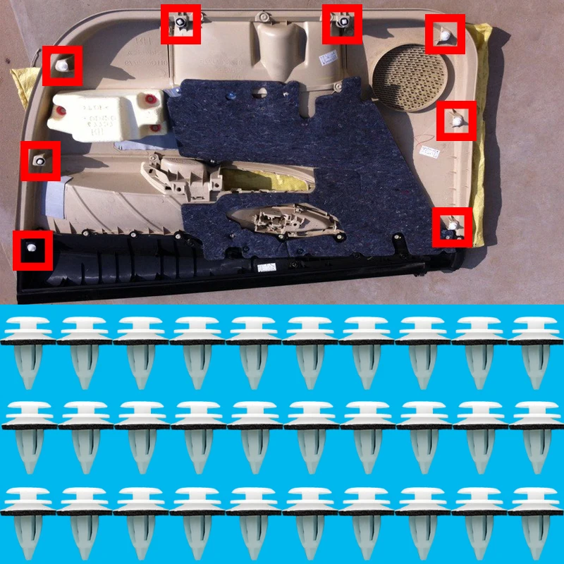 Panel pre dvere automobilu Fascia Ošívacia klip Splip vnútorné orezanie príslušenstva pre BMW 7er E65 E66 E67 2001 2002 2003 2004 2005 2006 2007 2008 2008
