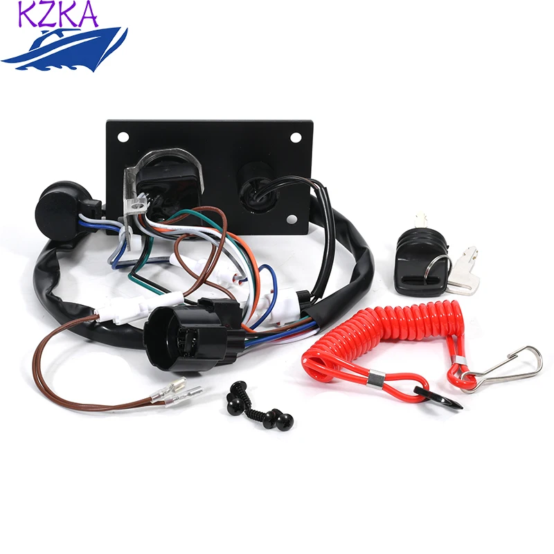 Panel spínaču zapaľovania 37100-96J24 pre Suzuki prívesný motor motora Motor Marine Single Ignition Key Switch Panel