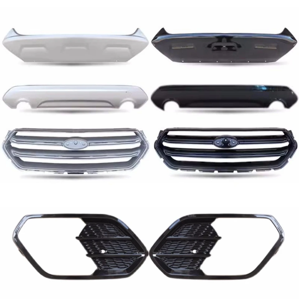 Panel TRIM pre Ford Kuga Escape 13-20 Horný grilový predný spodný panel Panel Fog Light Rám Ovrmu