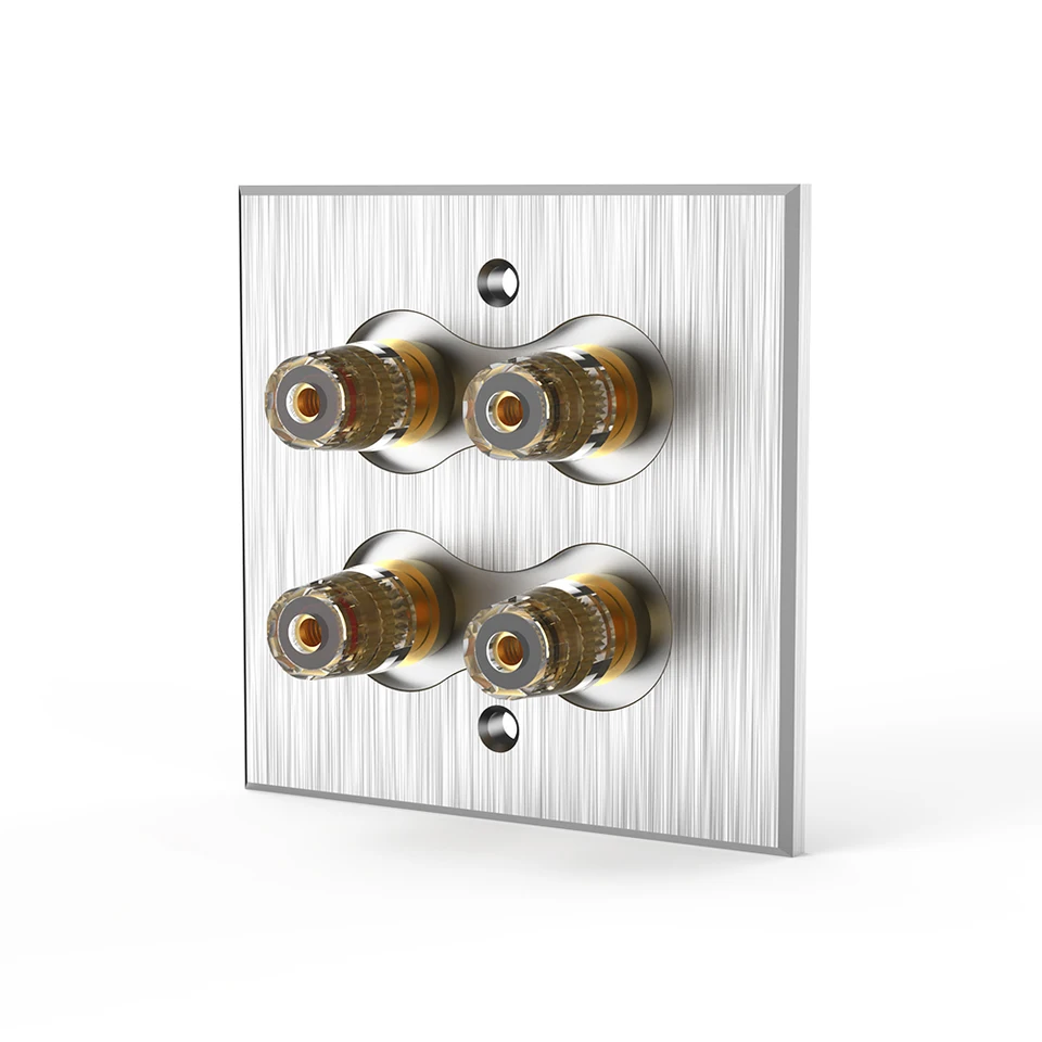Panel zvukového terminálu 5.1 Systém 86 Typ banánového ženského nástenného zástrčky Hifi y Socket Akustické terminály reproduktor Viazaný stĺpik