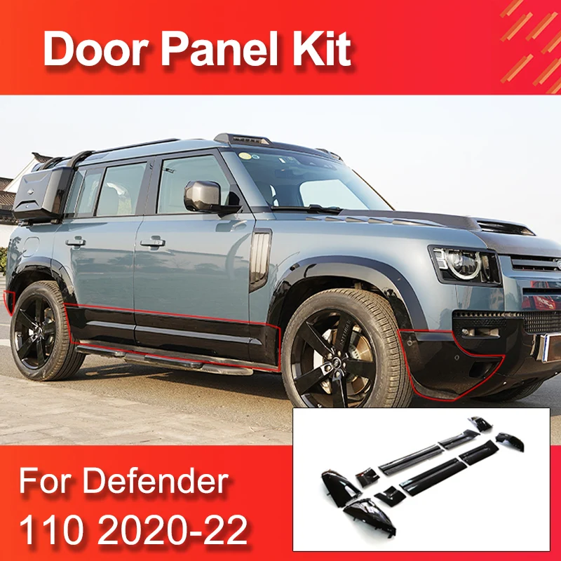 Panely na vonkajšie dvere pre Land Rover Defender 110 Príslušenstvo 2020-2022 Panel na ochranu tela auta pre obrancu 110