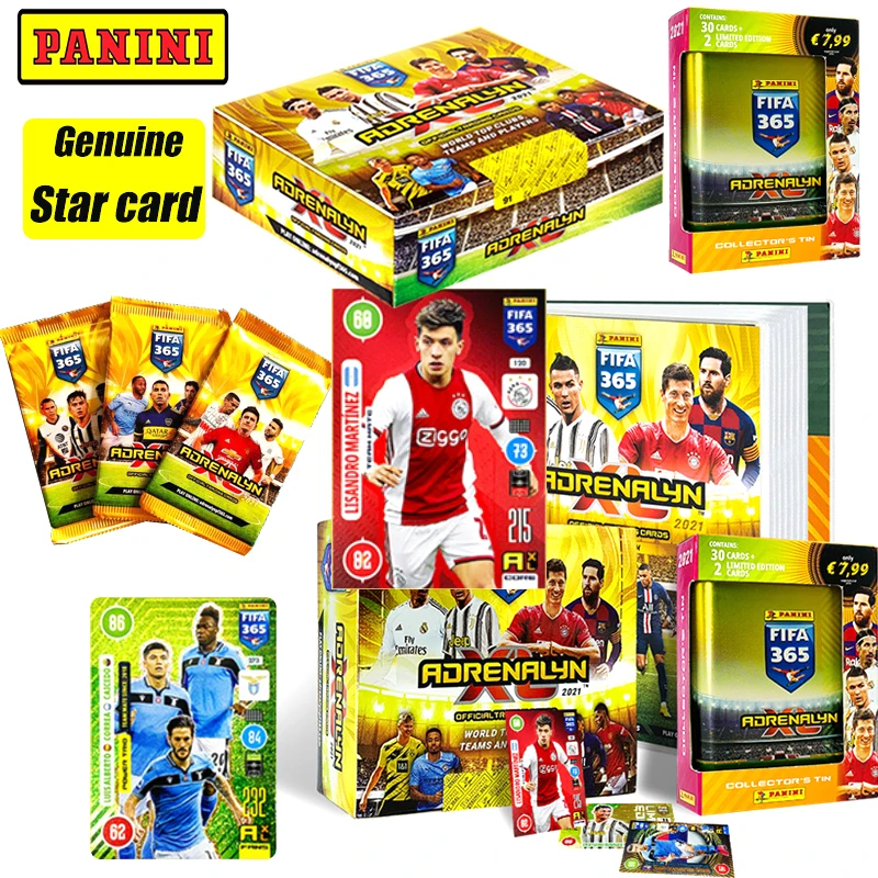 Panini 2020/21 FIFA 365 ADRENALYN XL TCG RATLE BRONZING COLECK COLECT Hviezdna karta Boxed vianočné narodeniny darčekové hračky