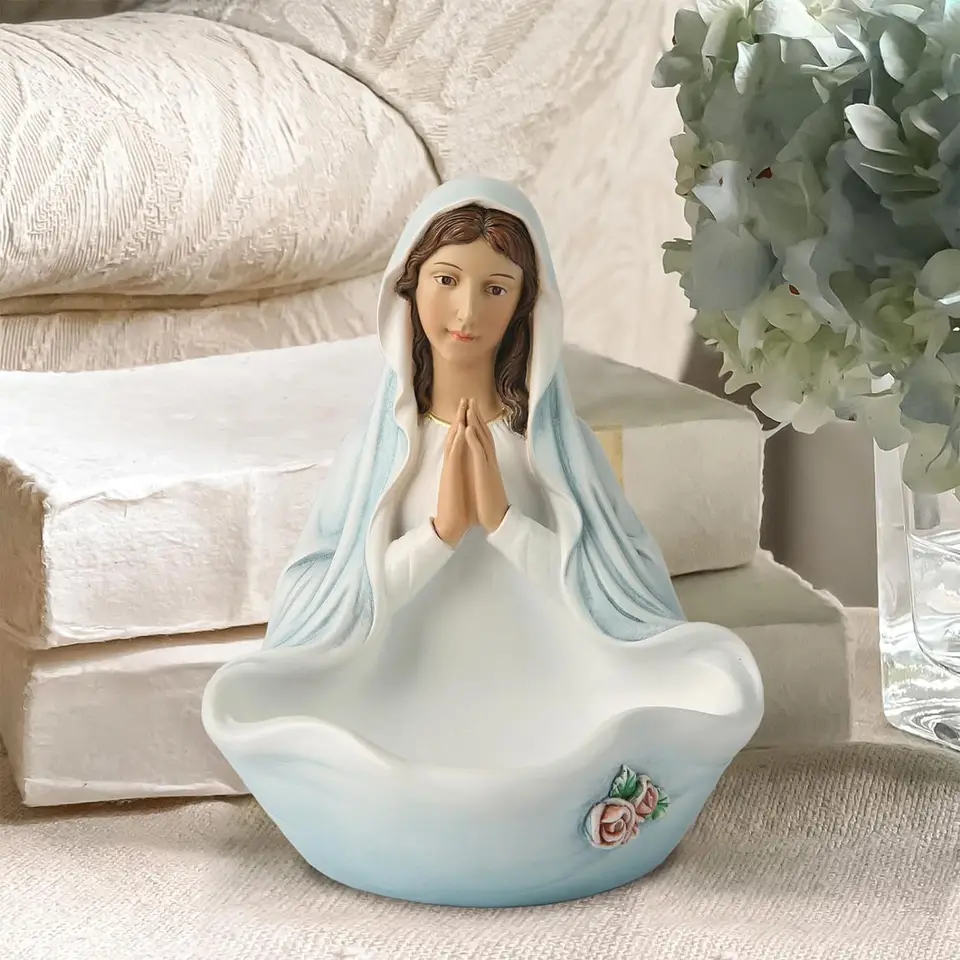 Panna Mária socha Panny Márie Resin Figurín zoznam prianí Ozdob Ozdobia Rodina oltárnej sochy