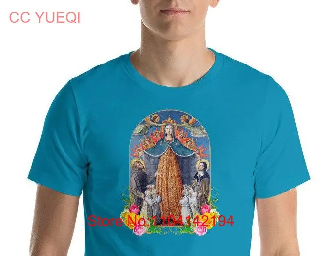 Panny Márie Mercy T košele 8 farieb dostupné unisex Panne Márie katolícke darčeky dlhé alebo krátke rukávy