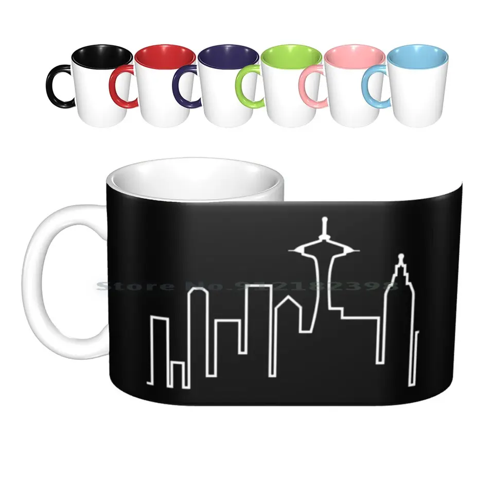Panoráma (frasier) keramické hrnčeky kávové šálky Mlieko čajový hrnček kaviareň Frasier Cafe znamenie Frasier Crane Niles Crane Coffee Coffee Coffee