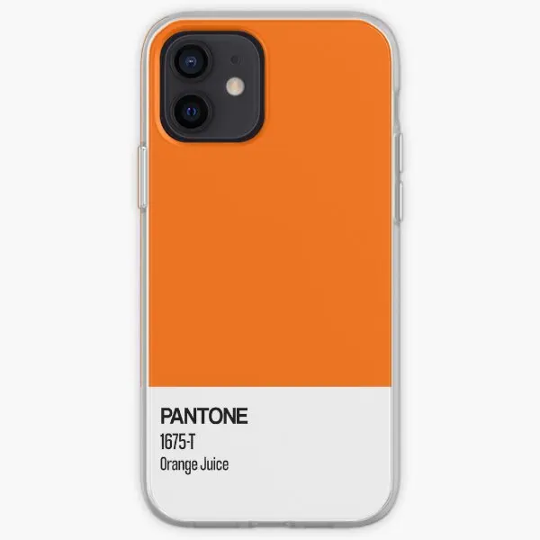 Pantone Orange Juice iPhone Tvrdý puzdro na puzdroch Puzdro prispôsobiteľné pre iPhone 11 12 13 14 Pro Max Mini 6s 7 8 Plus x xs xr max