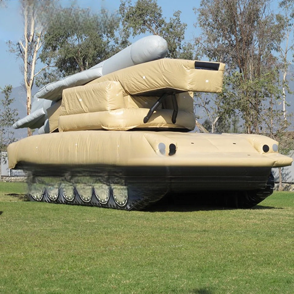 Panzer nafukovací reklamný tank s radarovým nafukovacím tankom pre dekoráciu/výstavný tank modelu