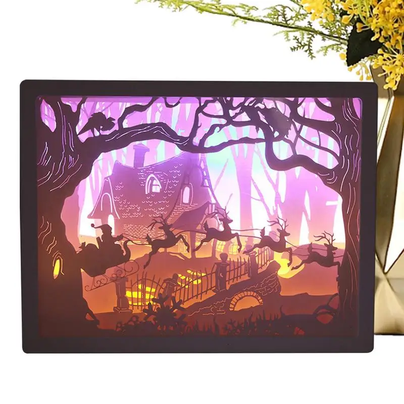 Papercut Light Box Atmosférické vianočné nočné svetlo