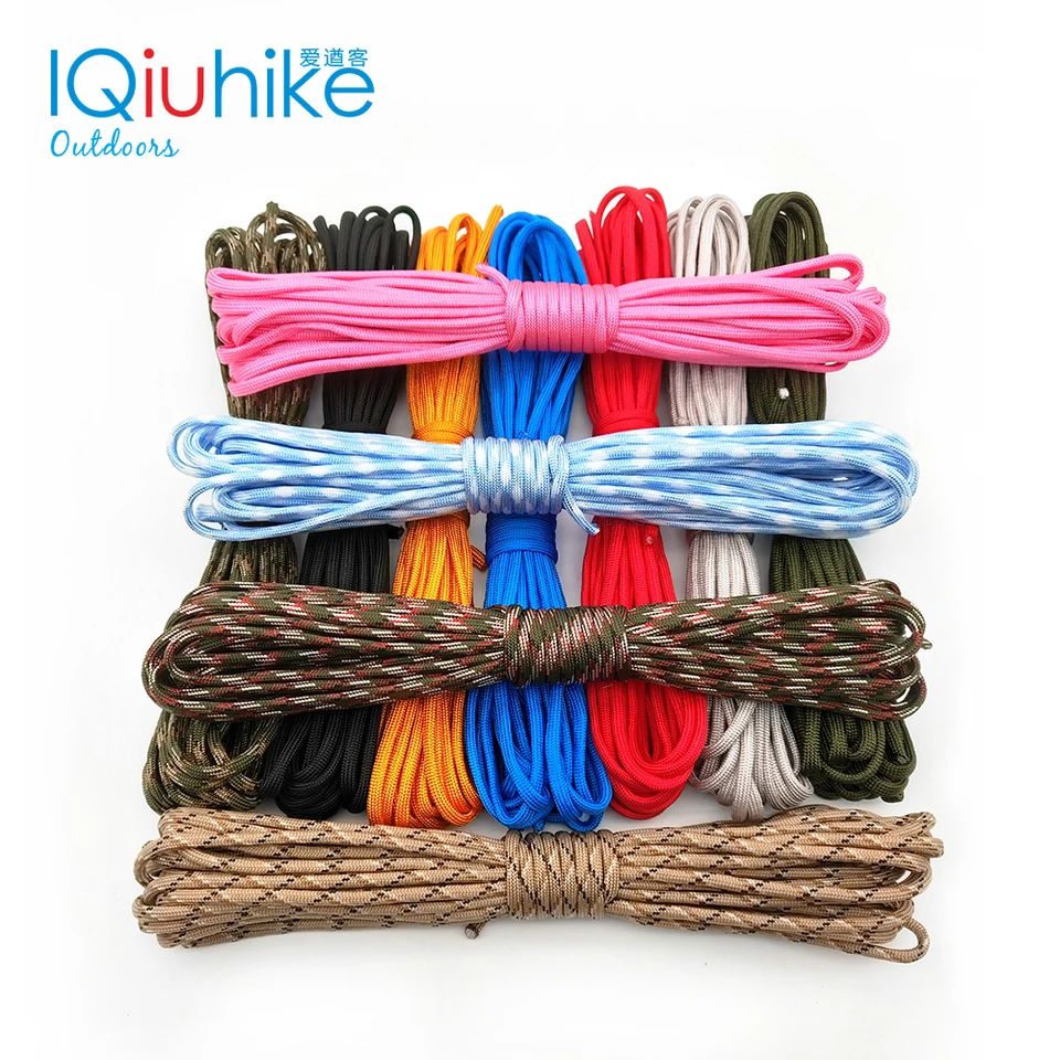 Paracord 550 Parodelový šnúra Lanyard Lope MIL SPEC TYPE III 7 STRAND 100 stôp 31m lezenie kemping