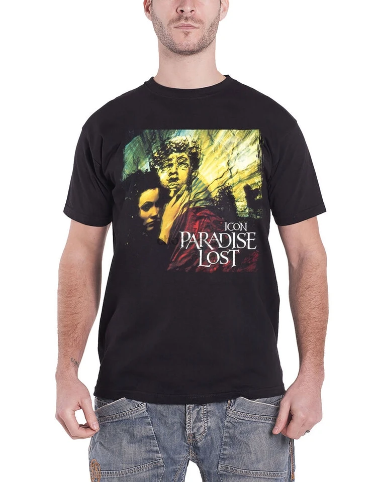 Paradise Lost Tir tričko ikona album Logo Nové oficiálne pánske čierne