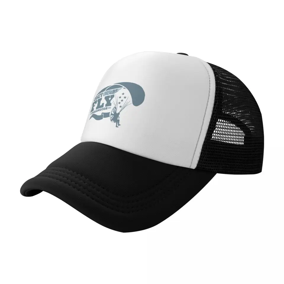 Paramotor poháňaný paraglider Crazy Fly Baseball Cap anime UV ochrana Solar Hat Hood Golf Wear