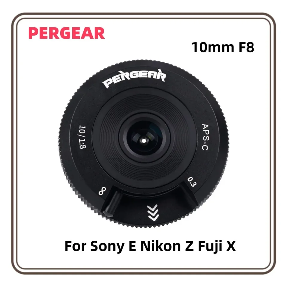 Parge 10 mm f8 ultra širokouhla rybárska príručka APS-C manuálne objektív pre Sony E Nikon Z Fuji X Mount Mirrorless Camera
