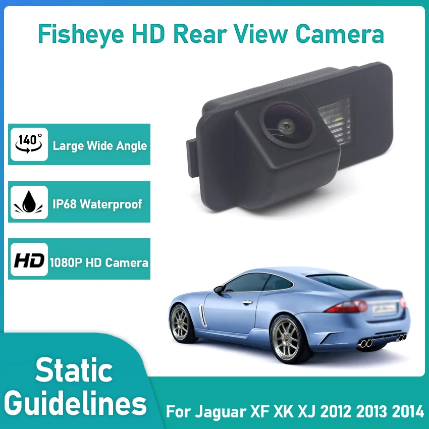 Parkovacie parkovacie zadné zobrazenie fotoaparátu pre Jaguar XF XK XJ 2012 2013 2014 CCD Full HD Zadný pohľad Zadný spätný parkovací fotoaparát vodotesný