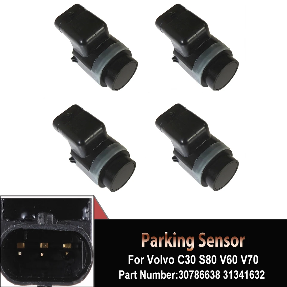 Parkovací snímač PDC 4pcs pre Volvo C30 V70 XC60 XC70 S60 V60 S80 3145164 31341345 31341344