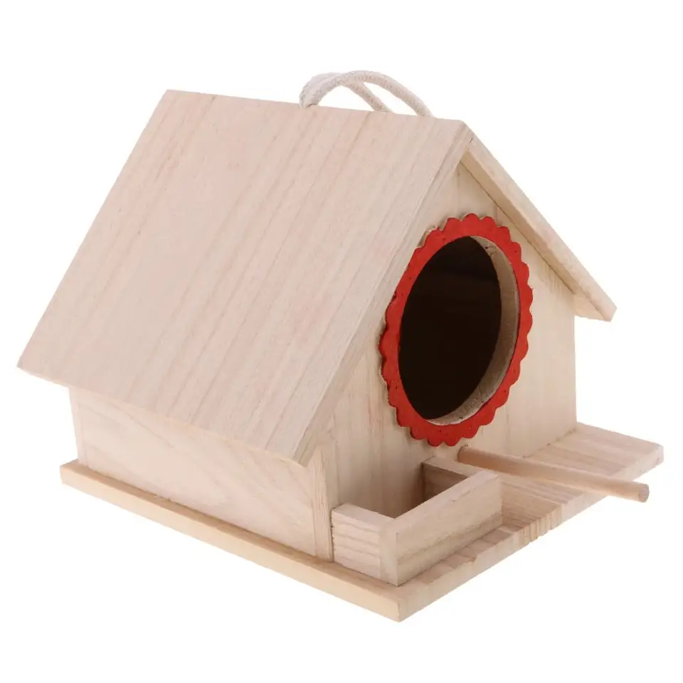 Parlakeet Nest Box, Budgie hniezdny dom, šľachtička pre hrdličky, mini vreckové vtáky, krabice, zavesenie divočiny vtáčej salóniky hniezdo