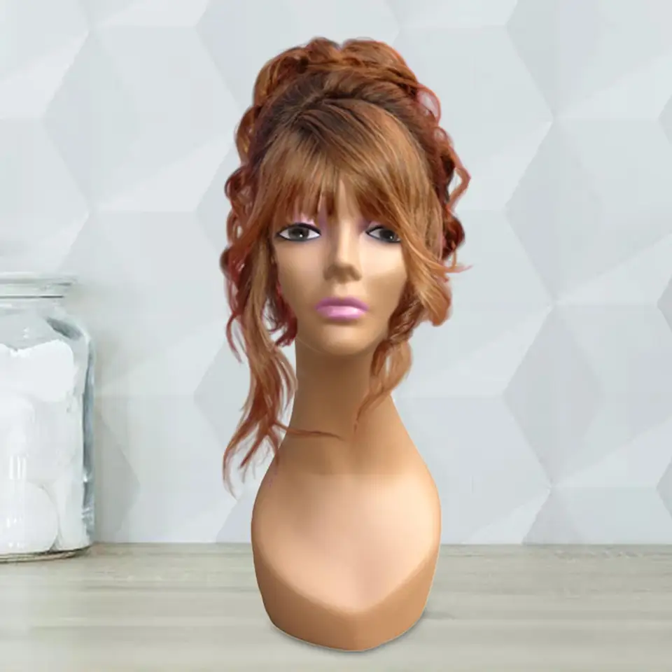 Parmanská zobrazovacia hlava pre ženské figuríny, Brown Model pre kozmetológiu a parochne