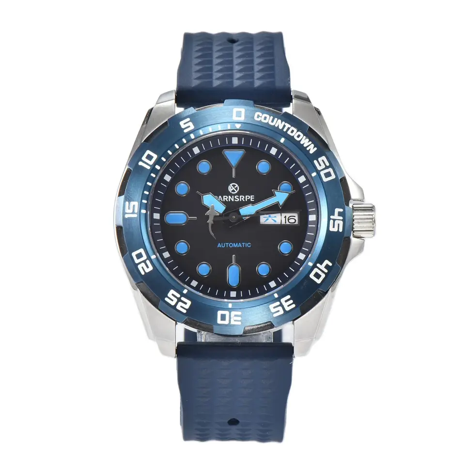 Parnsrpe 44 mm NH36A 20BAR Pánske automatické potápačské hodinky náramok 3.8
