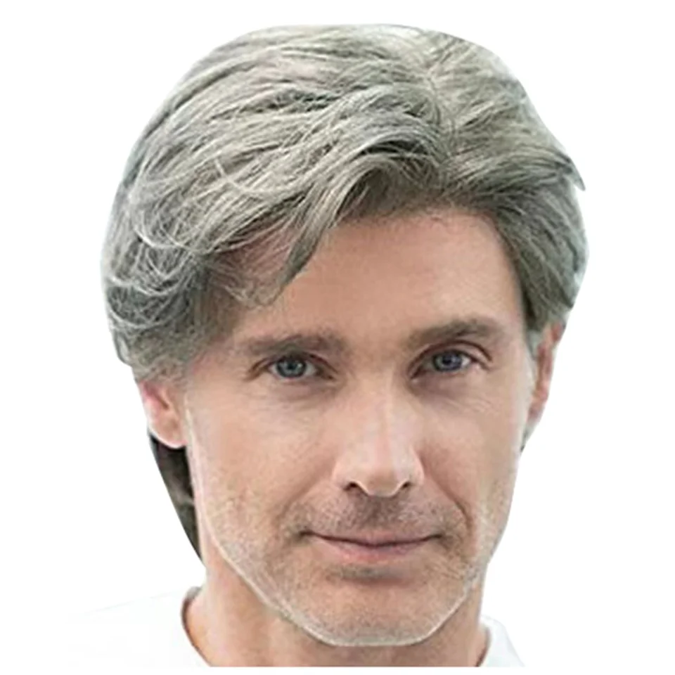 Parochne syntetické parochne s treskami tepelne odolné voči syntetickým parochňom pre človeka krátke parochne Cosplay parochne parochne Denné použitie