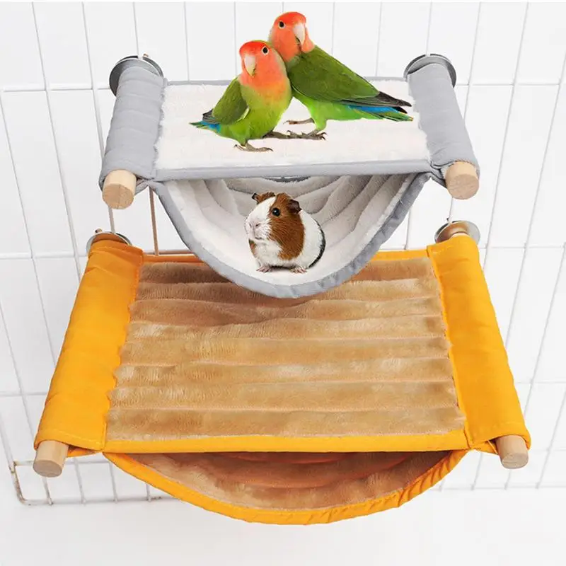 Parrot hojdacia hojdačka pre klietku Pohodlná mäkká zimná zimná teplá papagájová posteľ hammock hračiek pre hračku pre cockatiel Činchilla Guinea prasa h
