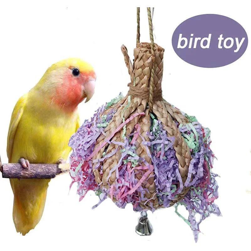 Parrot Shredder hračka suchý protiútok papagáj Parrot klietky hračky s hračkami papagáj