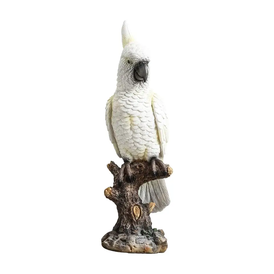 Parrot socha dekoratívne figurínové umelecké remeslá stolové ozdoby Zvieracie socha pre obývaciu izbu Vstupný stolík