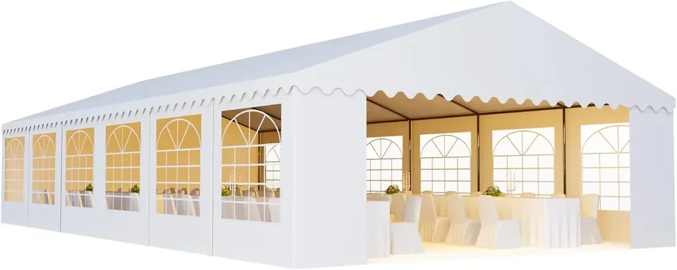 Party Stan 40x20 Heavy Duty Veľké biele komerčné veľtrh Svadobné podujatia Canopy Stan White 20x40