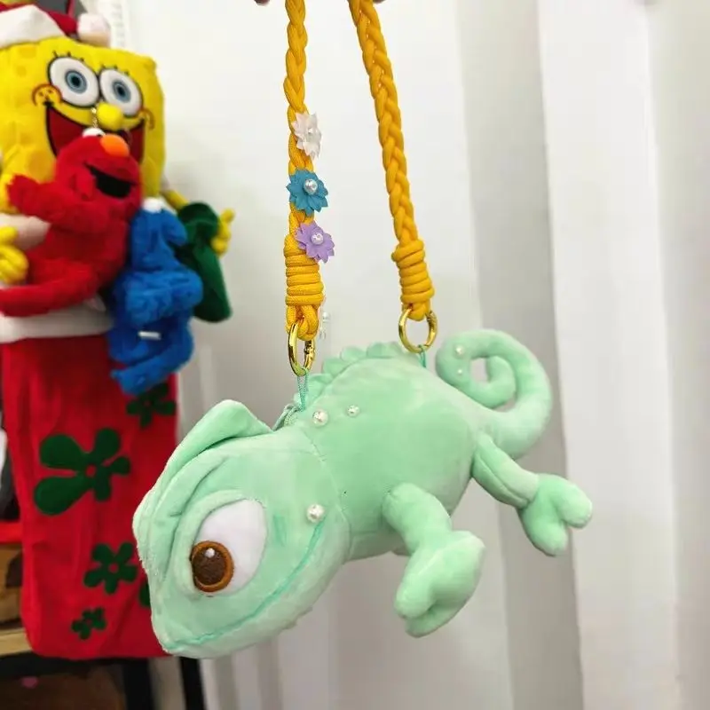 Pascal rapunzel Chameleon Malé rameno taška roztomilý plyšový dolu dekora