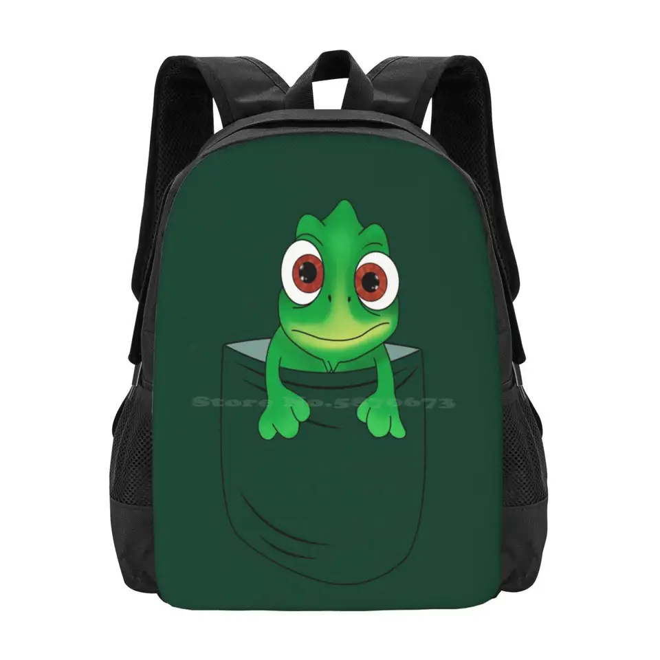 Pascal v vrecku Hot Sale Schoolbag batoh módne tašky vrecko roztomilý Pascal Tangled Princess Flynn Rider