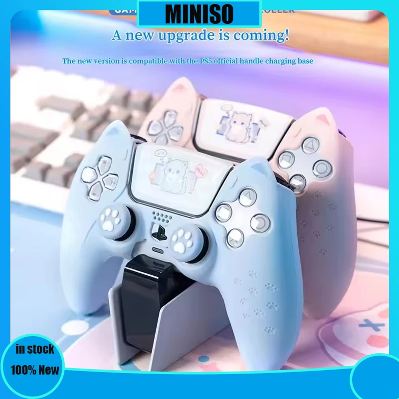 Pase Case Set Silikone Cute Cat Thumb Grip Caps