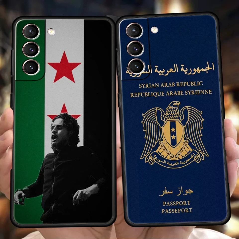 Pase Passport Pase pre Sýriu pre Samsung Galaxy S24 S23 S22 S20 S21 Fe Ultra S10E S10E S9 S8 Plus 5G Soft TPU Cover Capas Coque Caque Bags