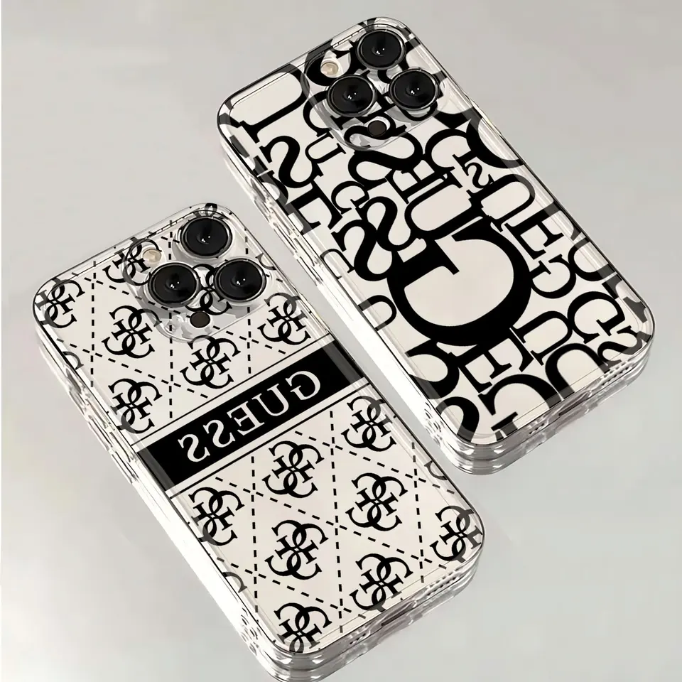 Pase telefónu pre módny list pre iPhone 16 15 14 13 12 11 Mini Pro Max x xr xsmax 7 8 plus G-Guesses-SSS priehľadný zadný kryt