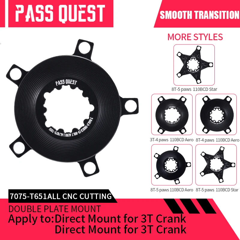 Pass Disc Claw Power zariadenie Päť pazúrov 110/130BCD SRAM Tlakovej dosky Crank Road Road Bicykel Riding