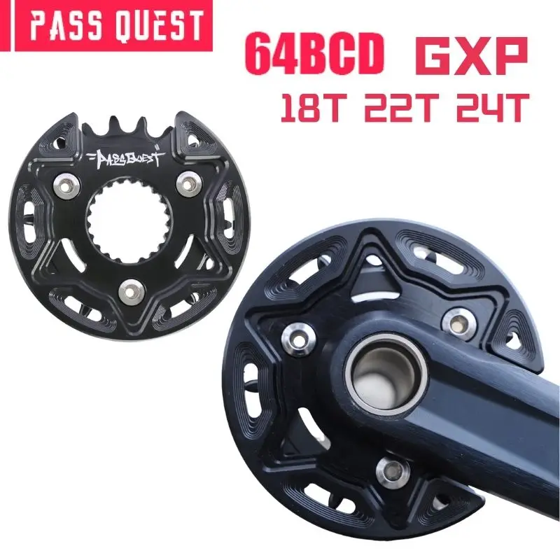 Pass Quest 64bcd 18t 22t 24t Forsram/Forshimano Direct Mount Crank Street Guards Wide a úzka reťazenie pre xx1/xo1 cyklovanie
