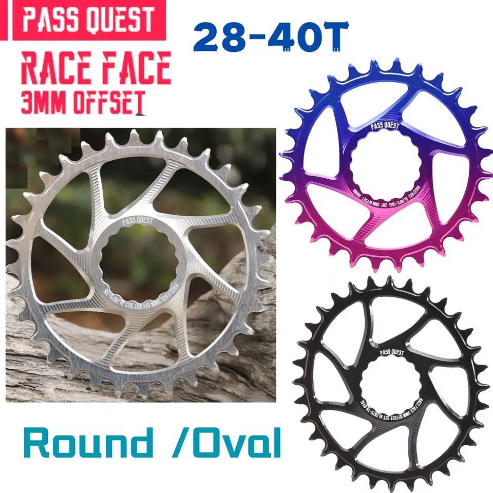 Pass Quest Direct Mount MTB Mountain Bike Rainring 28-40T 3 mm ofset s úzkym širokým reťazovým kolesom pre diely kľukovej sady na bicykli Raceface Bicycle